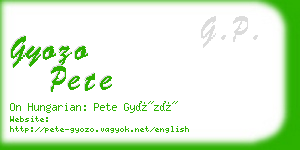 gyozo pete business card